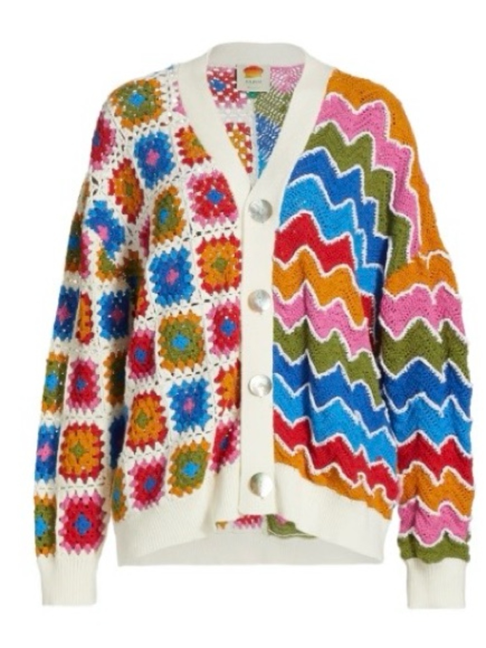 Multicolor Crochet Cardigan - Women